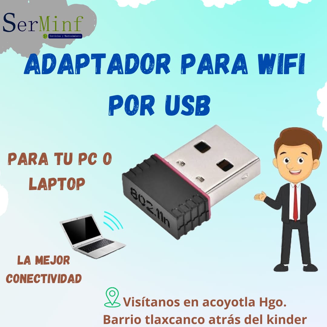 Adaptador para wifi por USB 