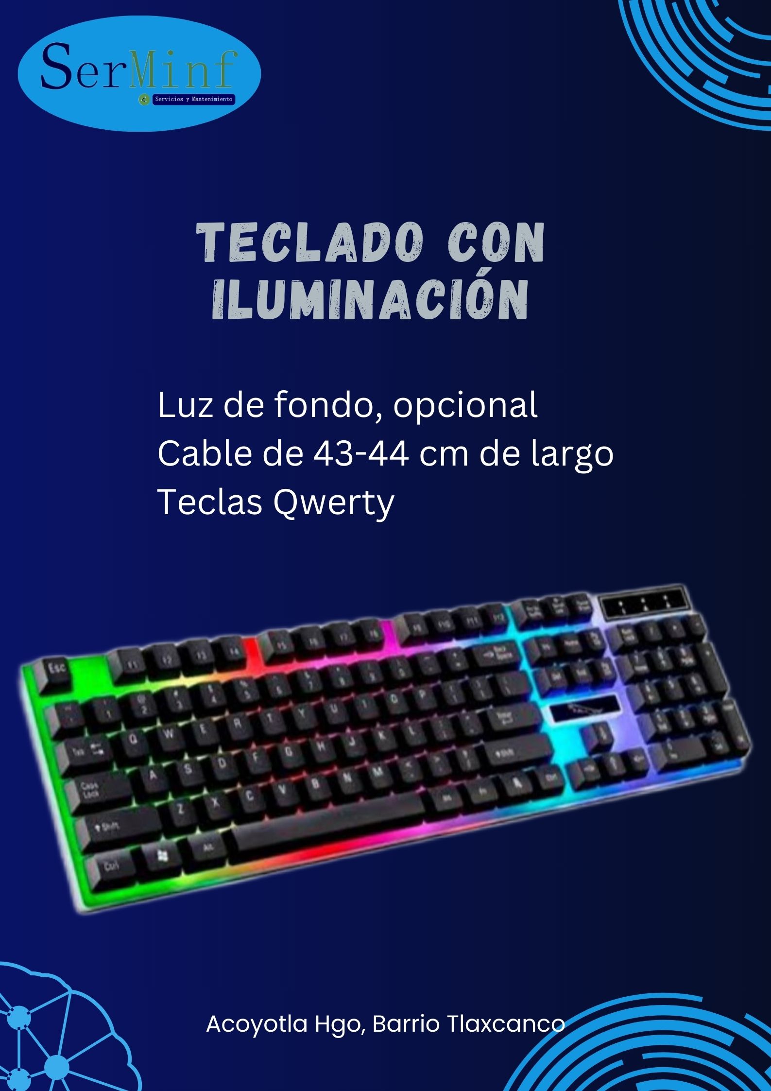 Teclado con iluminación 