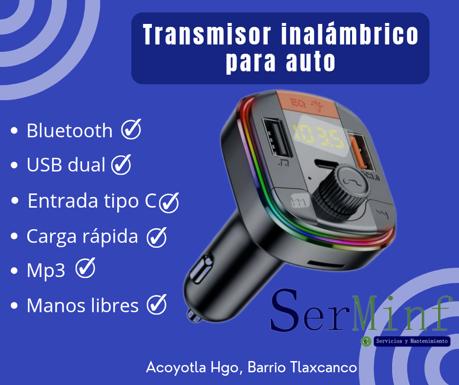 Transmisor para auto 
