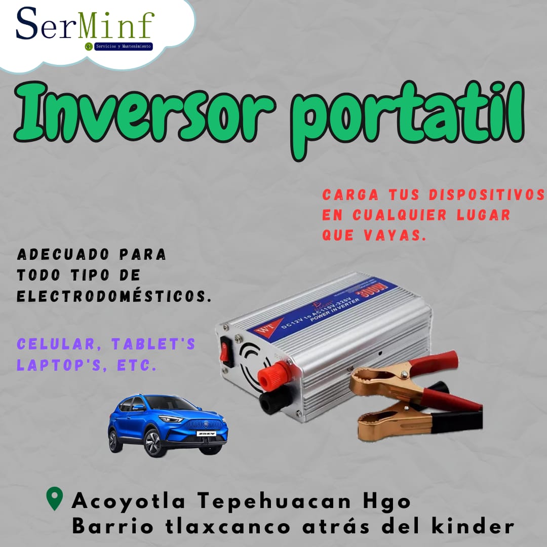 Inversor de corriente portáti