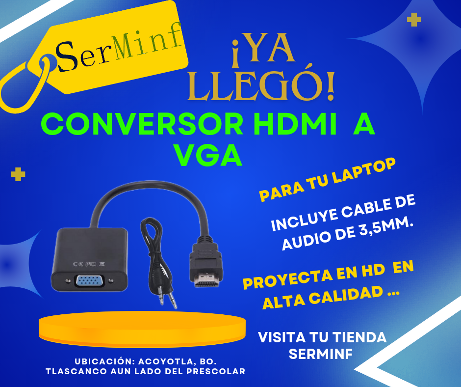 Adaptador HDMI VGA 