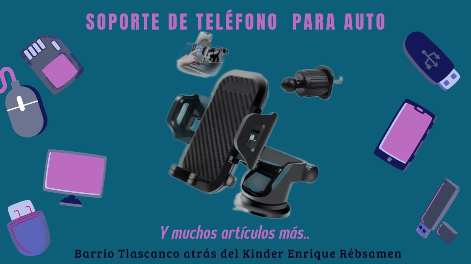 Soporte de teléfono para autos 