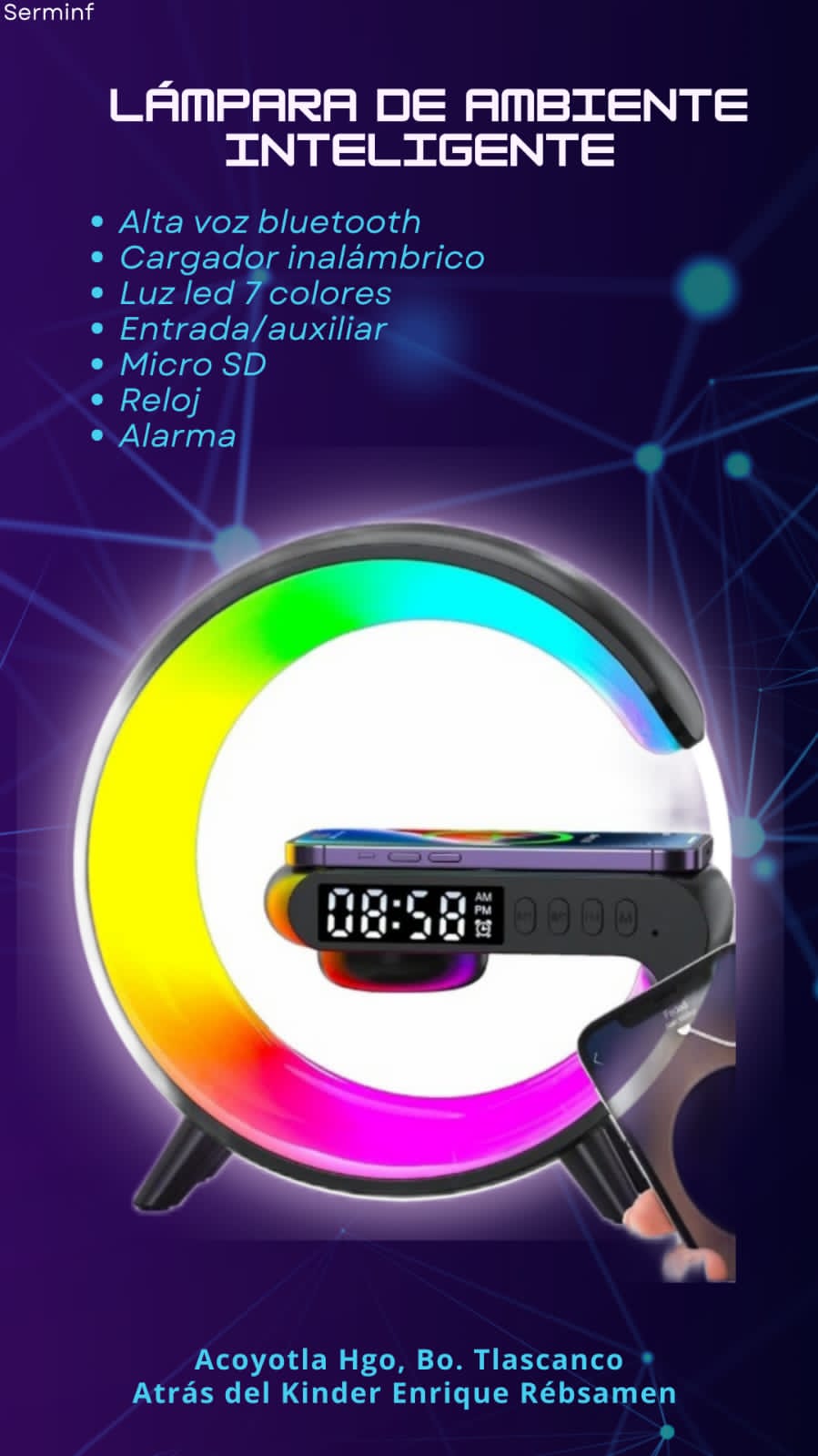 Lámpara de ambiente inteligente 