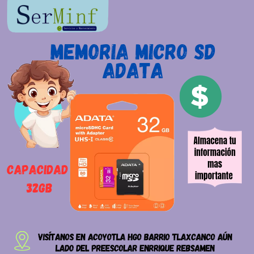 Memoria Micro SD Adata 32GB 