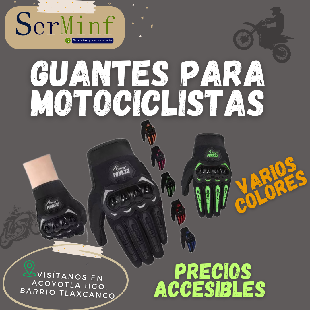 Guantes para motociclistas (marca punkzz)