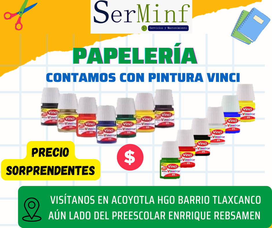 Pintura Vinci (de todo los colores)