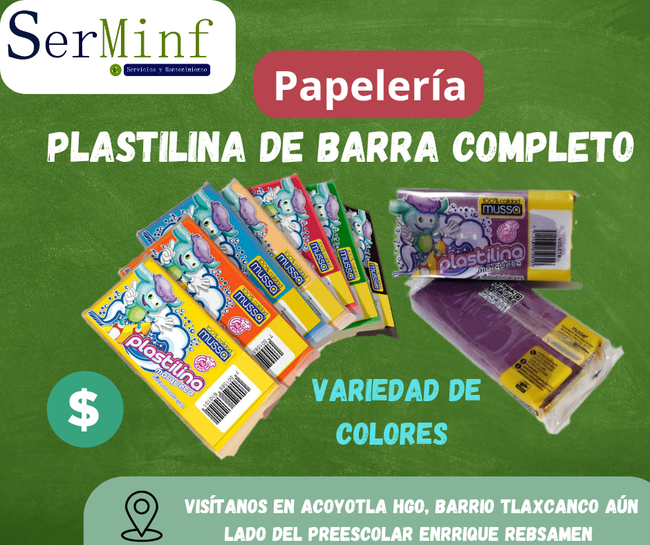 Plastilina de barra 