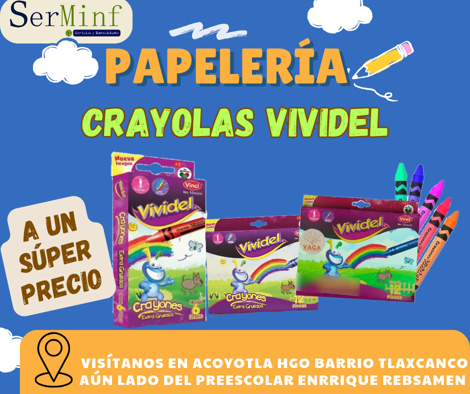 Crayolas vividel