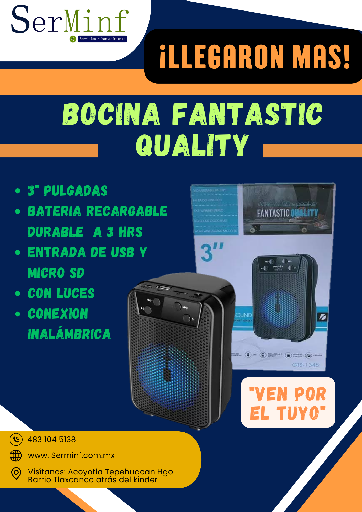 Bocina fantástic quality 3