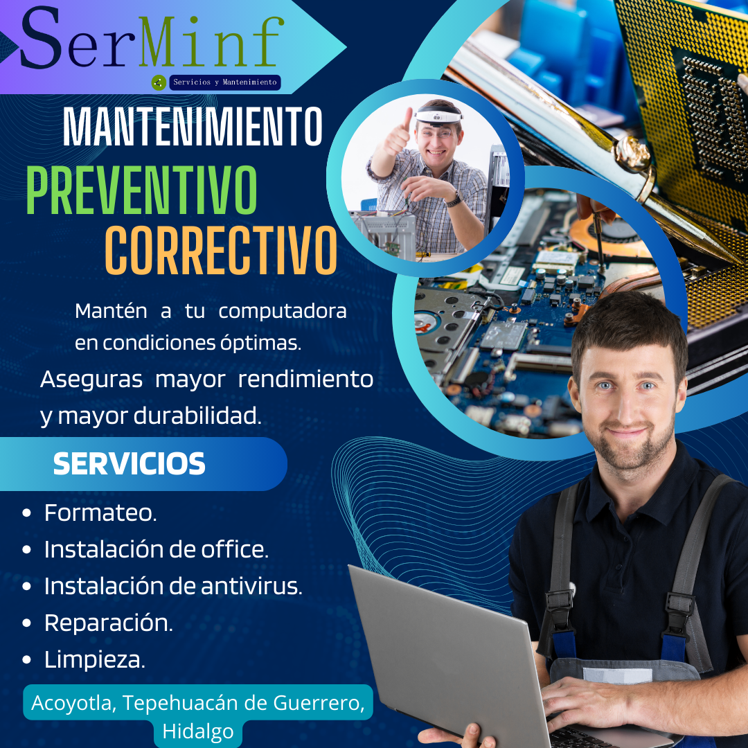 MANENIMIENTO CORRECTIVO Y PREVENTIVO DE EQUIPOS DE COMPUTO