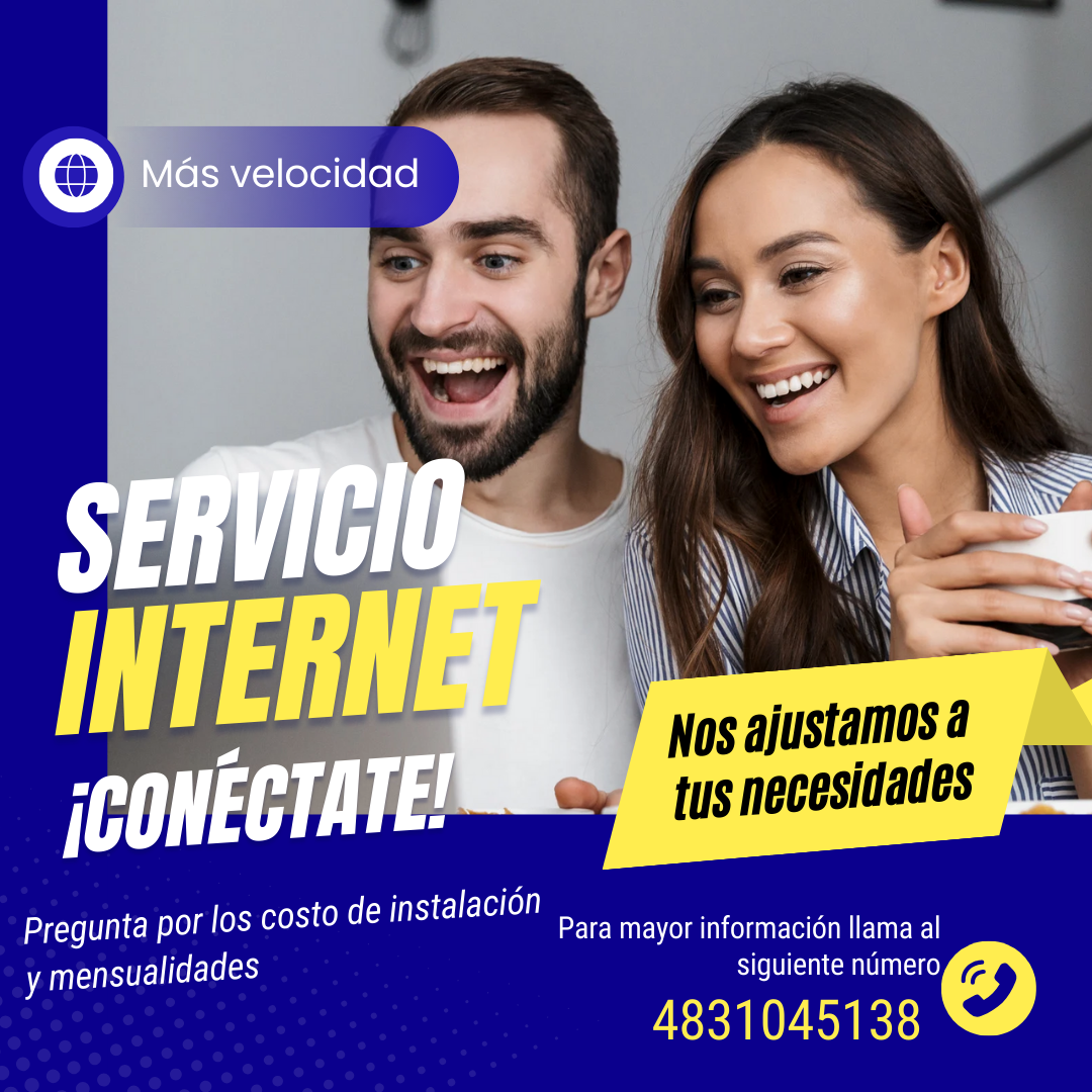 Instalación de internet Equipo Prestado. (500 mas primera mensualidad)